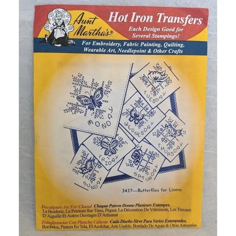 NOS Aunt Martha's Hot Iron Transfers Teapots 3898 3853 3824 3787 3749 3437 Lot 6
